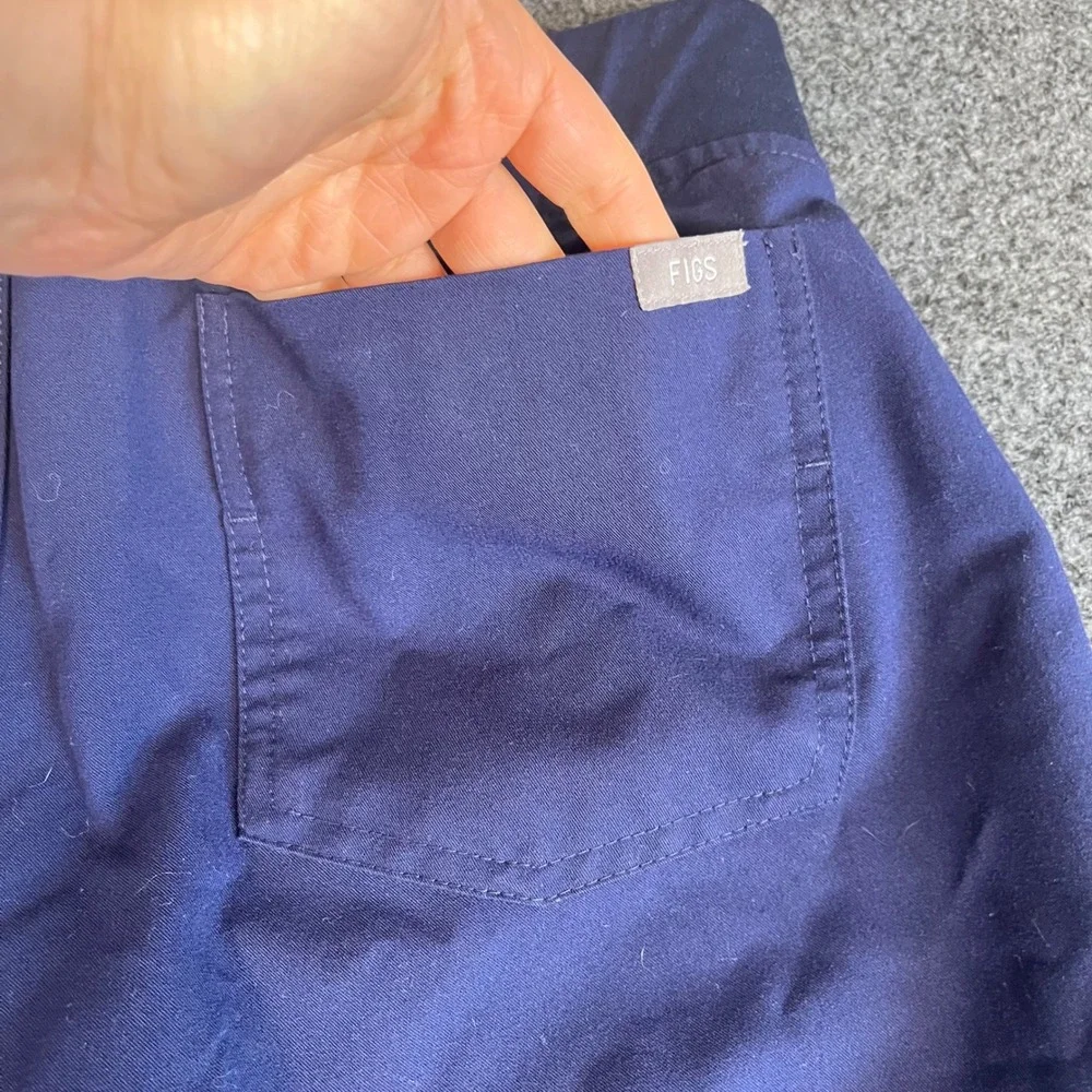 FIGS Zamora Jogger Scrub Pants Navy Blue Technical‎ Collection Womens Medium - Picture 4 of 4